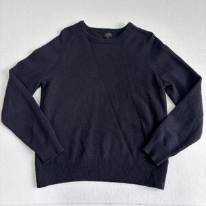 J. Crew Lambswool Sweater Women's M Navy Blue Pullover Classic Preppy Academia